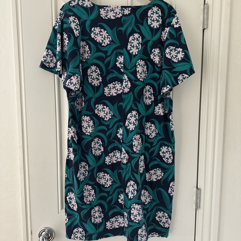 Draper James Hyacinth Floral Ruffle Sleeve Dress XXL 2XL Preppy Beach - Picture 7 of 8